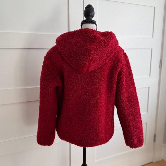 ♥️ Host Pick! ♥️ Aritzia Tna Fleecy Sherpa Swann jacket with hoodie - size M - Picture 3 of 9
